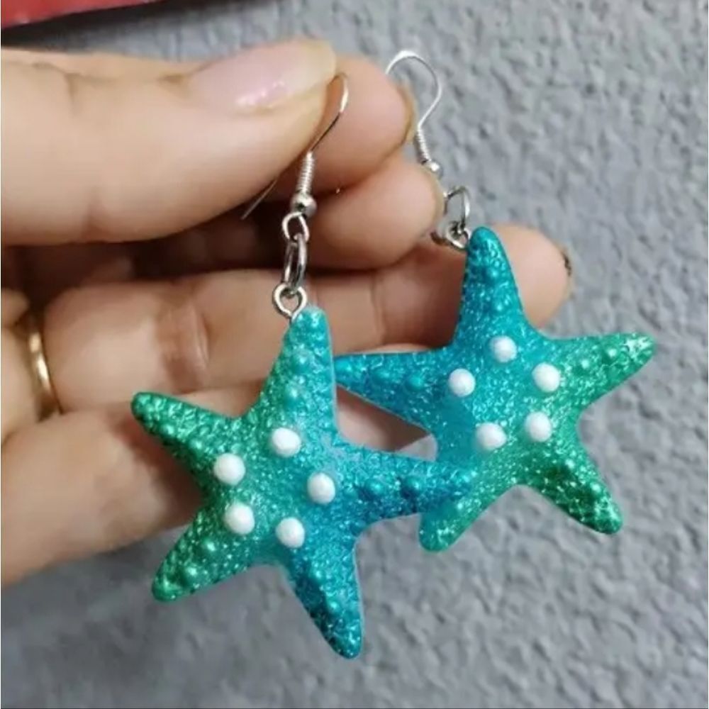 Starfish Hand crafted Dangle Earrings